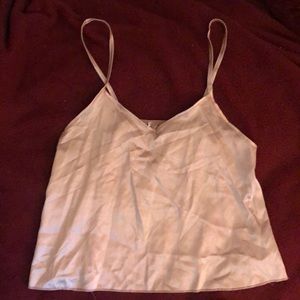 Lt pink Silk PJ tank top/shorts combo